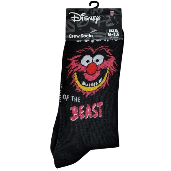Disney Muppets Animal Crew Socks Unisex Novelty