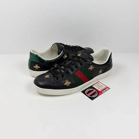 Size 12US - Gucci Ace Bees And Stars Sneakers