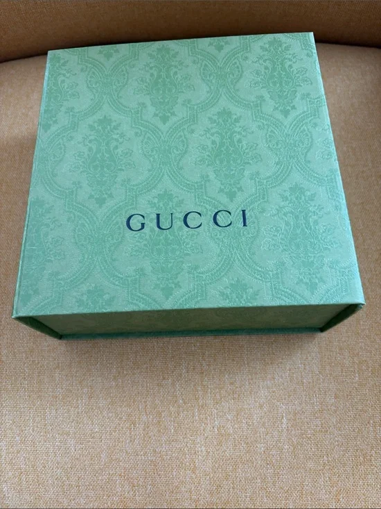 Gucci Green Damask Presentation Belt Box