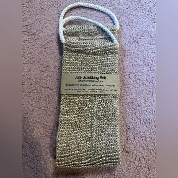 NWT Jute Scrubbing Belt Jute Cotton Blend $19 MSRP