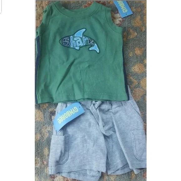 Boys 3-6 Shark Reef outfit shorts & Tank NWT