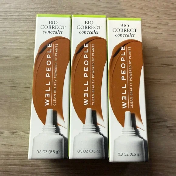 Well People Bio Correct Concealer 14N Clean Beauty Plant Base 0.3oz Lot of 3 New