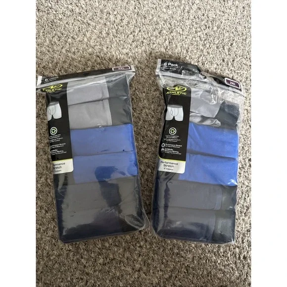 2 Packs Of Athletic Works Men's Performance Cotton Brief, 2XL (11 Pair))