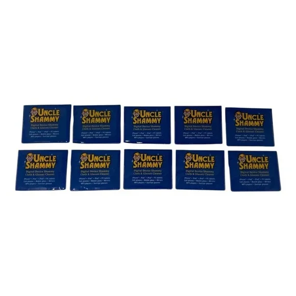 (10 PACK) Uncle Shammy Digital Device Small Microfiber Cloth Glasses Cleaner NEW