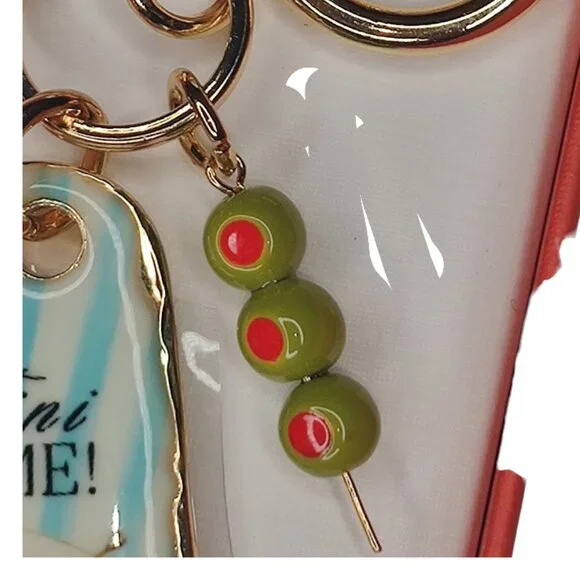 Piper K Tini Time Hotel Bag Charm Keychain w/ Olives