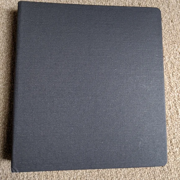 NWOT Classic Appointed Planner Dark Grey Fabric