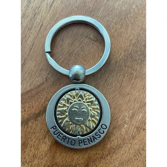 Puerto Penasco‎ San Face Keychain Keyring Spinning
