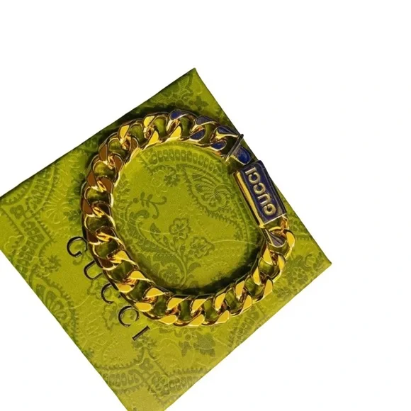 Gucci Script Chain Bracelet
