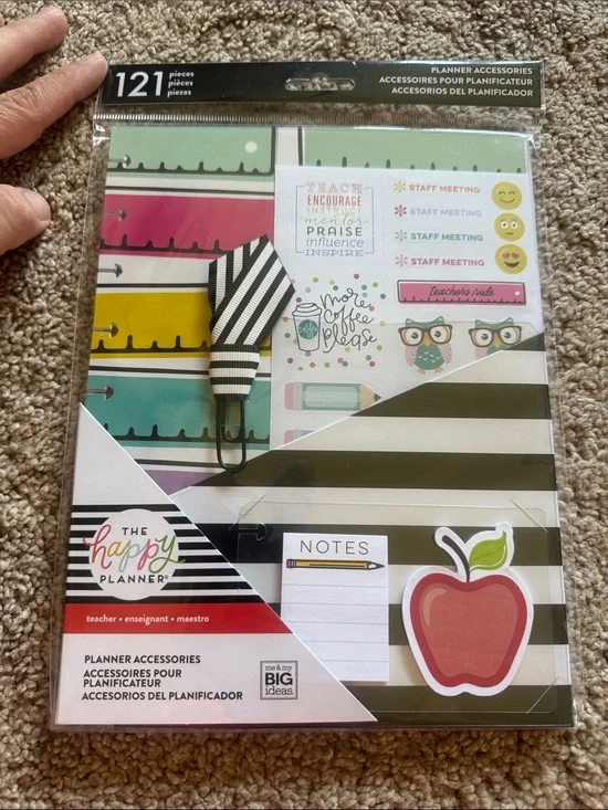 The Happy Planner Teacher Accessory Pack -Classic Size