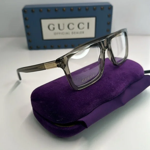 New Gucci GG1504O 008 56 eyeglasses in Brown. The 008