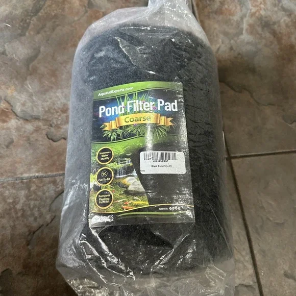 Classic Koi Pond Filter Pad Coarse Black Bulk Roll Fish Pond Filter Media 12x72