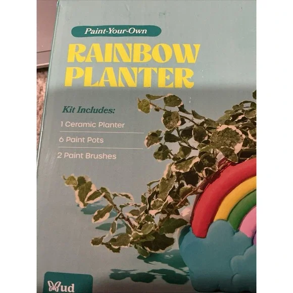 Mud‎ Puddle Society Rainbow Planter Paint Your Own