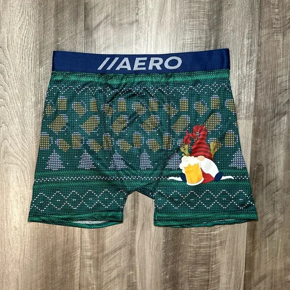 Aero Beer Santa Microfiber Boxer Brief - Large