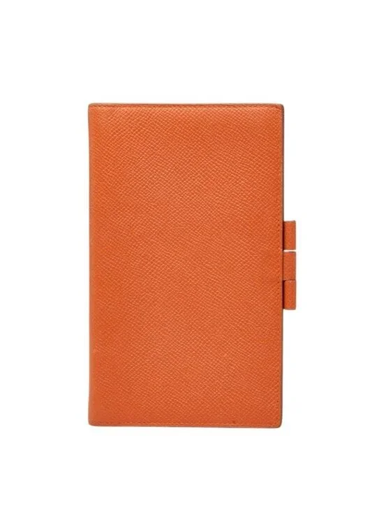 Hermes Agenda Vision Notebook Cover Orange Veau Epsom