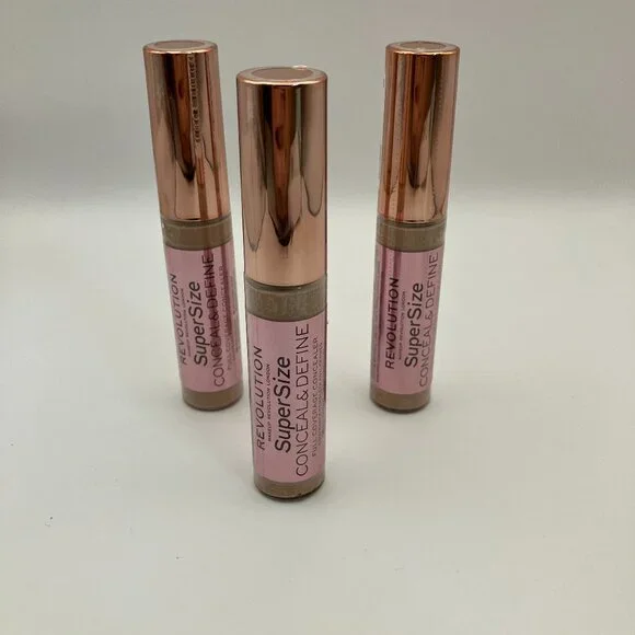 Makeup Revolution Conceal & Define Supersize Liquid Concealer 0.45oz C9 3 Pcs