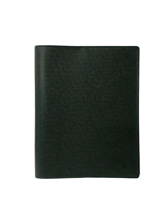 Louis Vuitton Notebook Taiga Desk Diary Esepia Leather Agenda