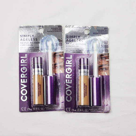 FIRM PRICE 🔥CoverGirl Simply Ageless Triple Action Concealer BUNDLE OF 2