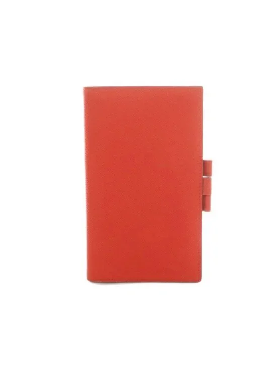 Hermes Vision Notebook Cover Leather Vermilion Red Agenda