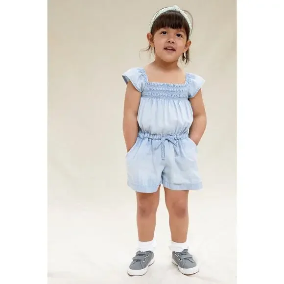 NWT Cloth & Stone Sweet Chambray Romper - 2T