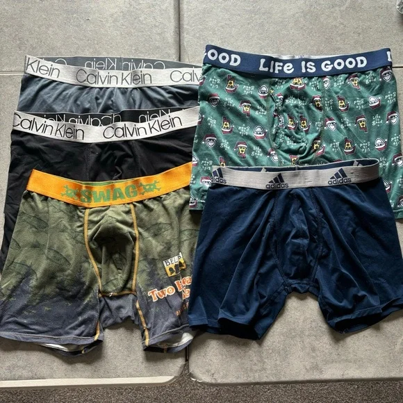 Lot of 5 mens boxer briefs