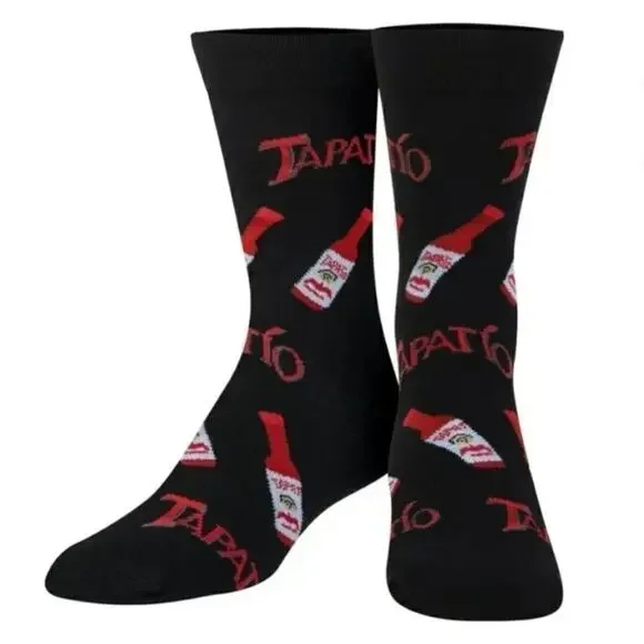 Tapatio Salsa Picante Hot Sauce Print Socks