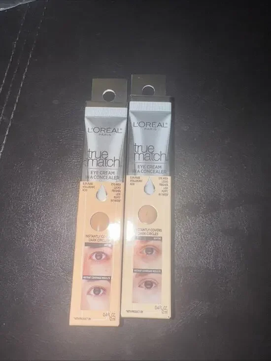 L’Oréal Paris Cosmetics True Match Eye Cream Concealer (Fair W1-2) 2 Pk