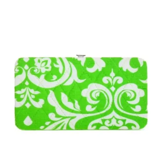 Lime Wallet Slim Hard Metal Credit Card Holder