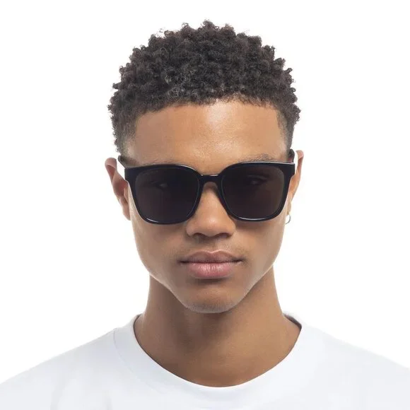 Gucci GG1346SK 002 BRAND NEW Sunglasses Black Brown Polarized Square Unisex