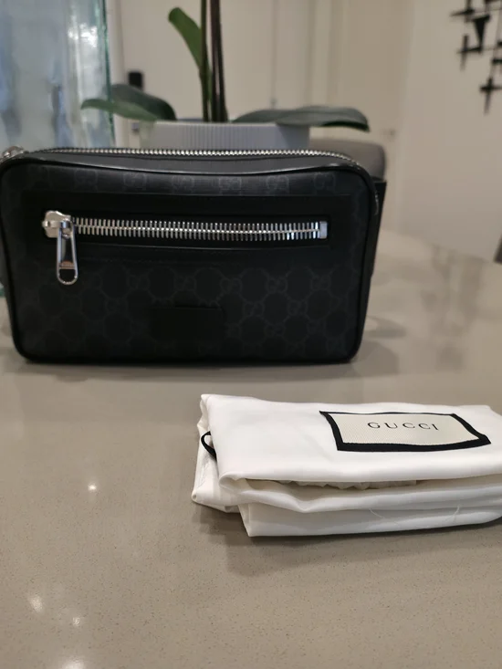 Gucci GG Supreme Zip-Up Small Belt Bag