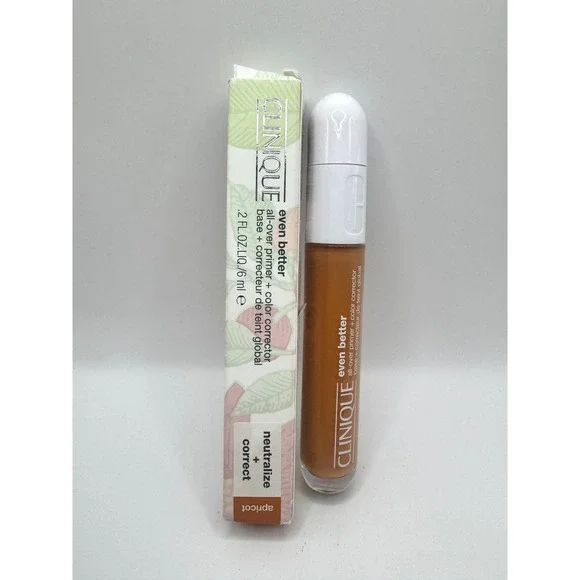 Clinique Even Better All-Over Primer + Color Corrector Apricot NEW