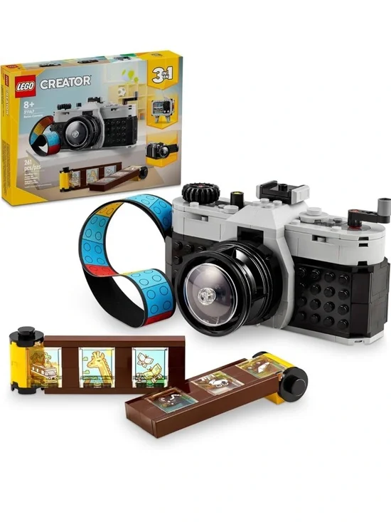 Lego Creator Retro Camera Model in Black, Gray and Blue - NEW IN BOX