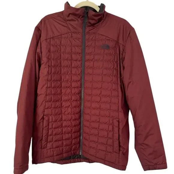 The North Face ThermoBall Eco Quilted Winter Puffer Jacket Brown Mens Medium