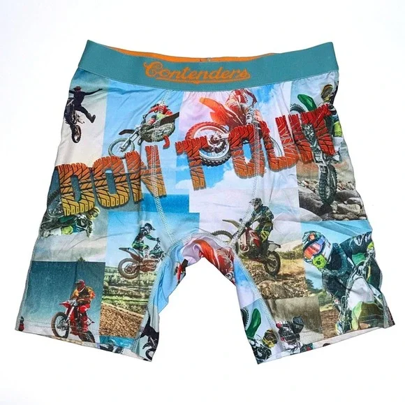 Contenders Tyler D Motocross Boxer Briefs Mens Large Dont Quit Dirt Bike NEW