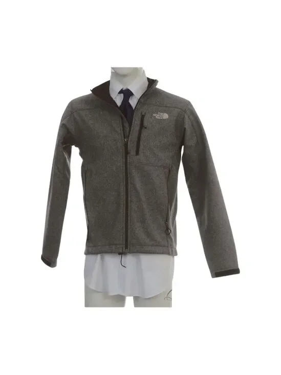 The North Face Small Apex Barrier Soft Shell Jacket Wind/Water Resistant Grey