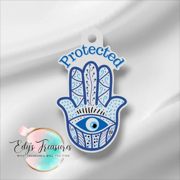 1 New Handmade Hamsa Evil Eye Protected Key Chain