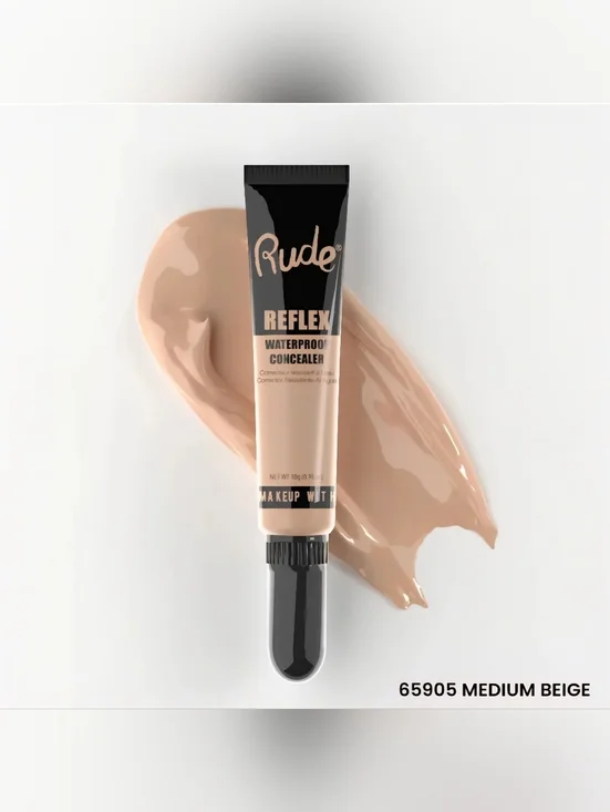 Rude Reflex Waterproof Concealer 07 Medium Beige NIB Full Coverage Clean Beauty