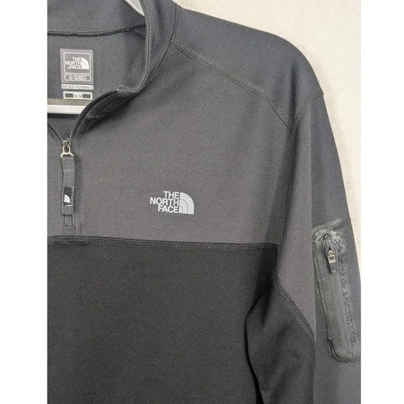 The North Face Flight Series‎ Pullover Mens M Gray Black VaporWick 1/4 Zip