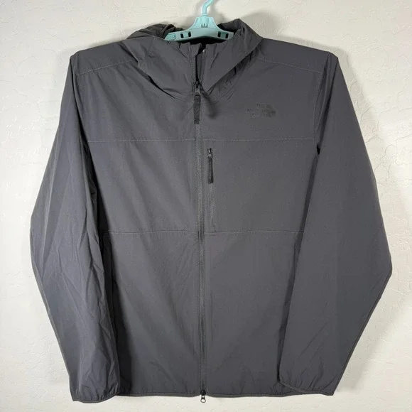 The North Face Jacket Mens XL Gray Dome 2 Stretch Windwall Windbreaker Outdoor