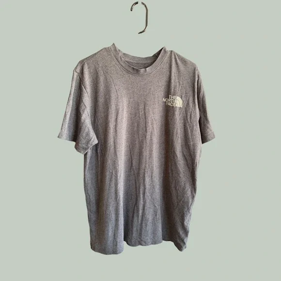 The North Face Tested & Proven Graphic T-Shirt Gray Mens Large TNF Short Sleeve