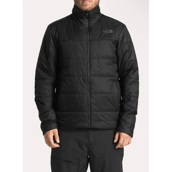 The North Face Mens Junction Insulated Jacket Black Puffer Full Zip Medium