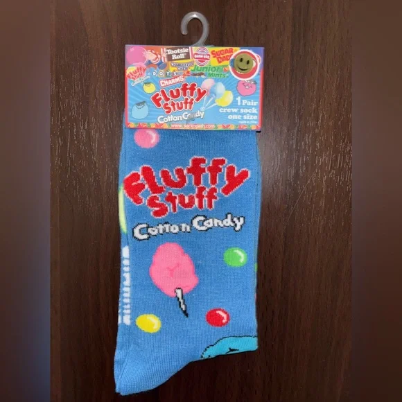 FLUFFY STUFF NOVELTY CREW SOCKS NWT MEN’S SHOE SIZE 8-12