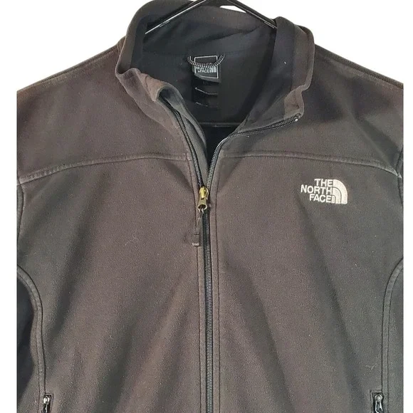 The North Face Mens Windwall Fleece Jacket Black Full Zip Size‎ Large