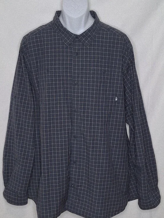 The North Face Classic Men’s Long-Sleeve Windowpane Button-Up Shirt XXL