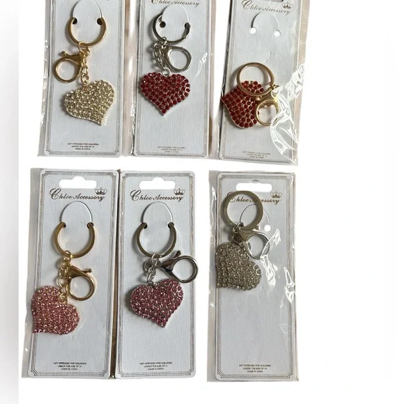 Heart Keychain Bag Charm Valentine
