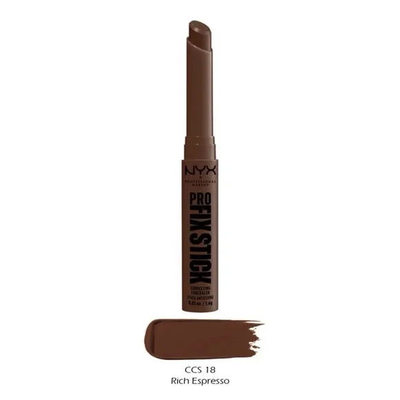 NYX Pro Fix Stick Correcting Concealer, CCS18, Rich Espresso, Sealed