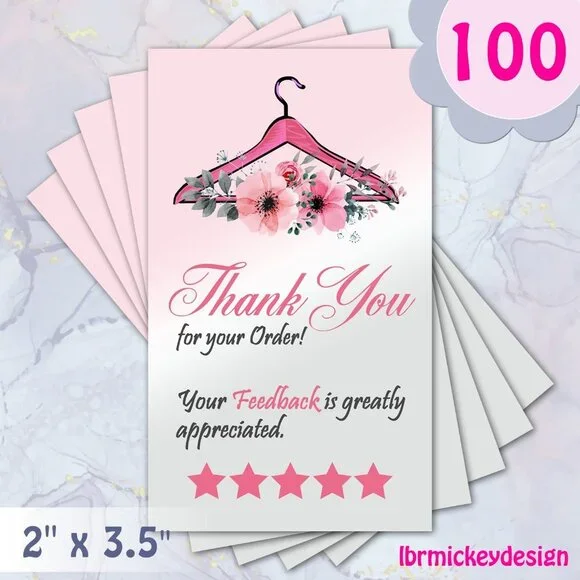 100 Thank You Cards