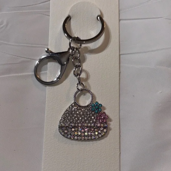 Silver Handbag Keychain/Bag Charm