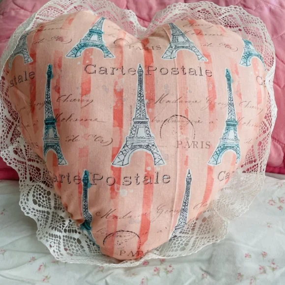 HANDMADE Decorative Heart Pillow Home Decor BRAND NEW NEVER USED