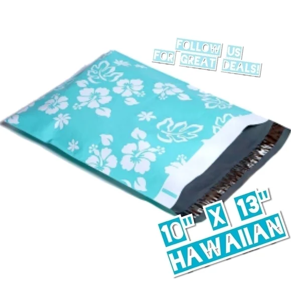 50 Hawaiian Poly Mailers 10x13