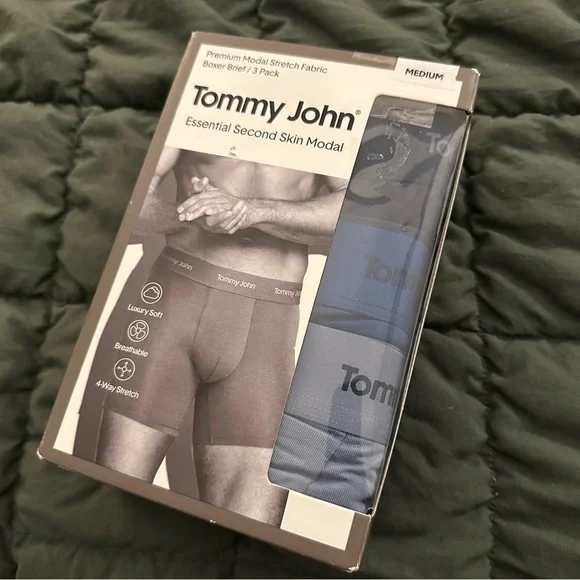 Tommy John Essential Second Skin Premium Boxer Briefs | Medium (3-Pack) NEW